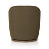 deep green ottoman on a white background