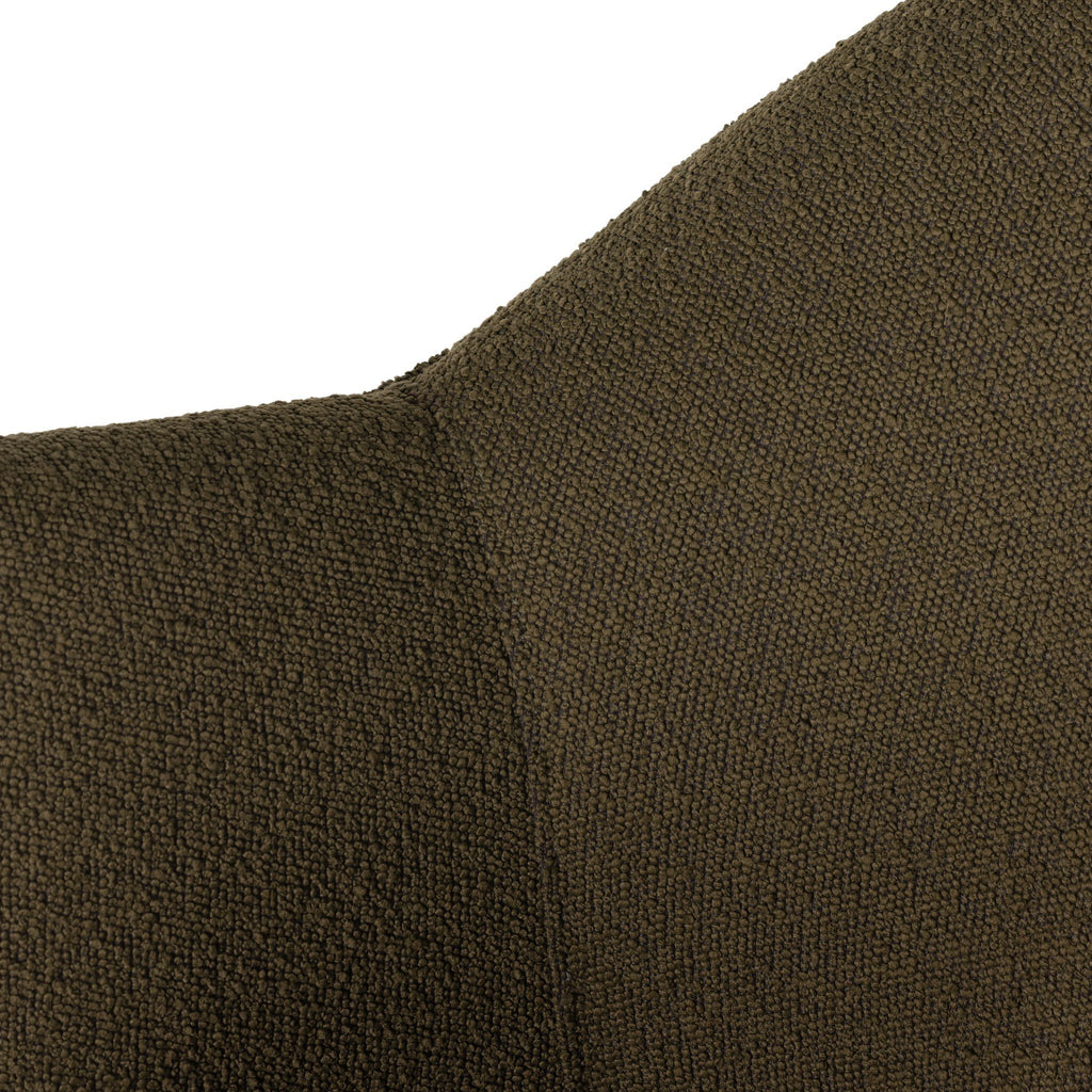 Close-up of a brown fabric texture on a white background