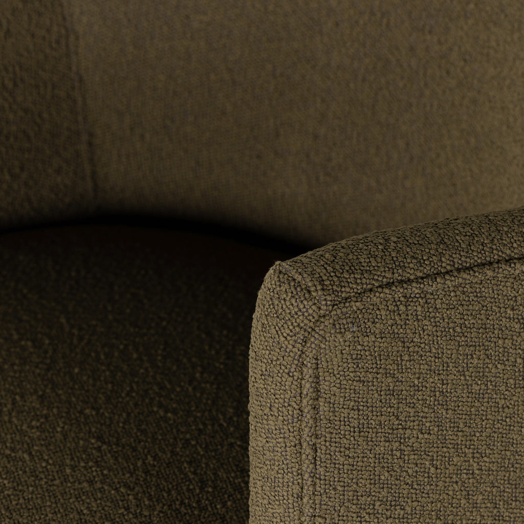Close-up of a textured brown fabric surface