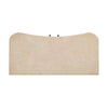 Beige marble top on bar cabinet storage on a white background
