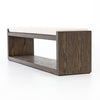 Wooden bench with a white cushion on a white background