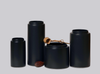  black cylindrical vases made by middle kindgom