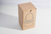 Cardboard box with 'Moroccan Glassware' branding on a white background