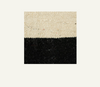 Two fabric swatches, one beige and one black, on a white background.