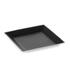 Black square plate on a white background