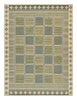 Rug with geometric pattern on a plain background