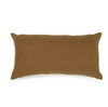 Brown rectangular pillow on a white background