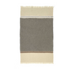 Rectangular blanket towel with striped design on a white background
