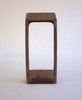 Wooden stool on a white background
